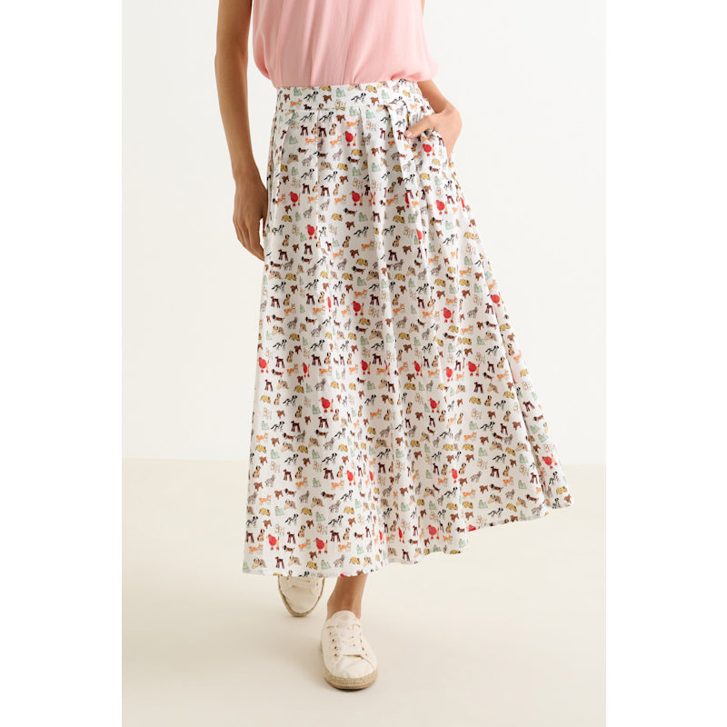 Thumbnail of Lizea Dogs Day Midi Shirt - Multicoloured image