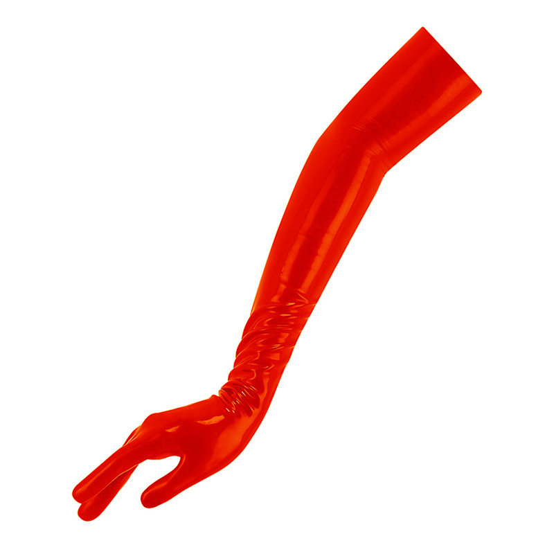 Thumbnail of Latex Opera Gloves -  Red image