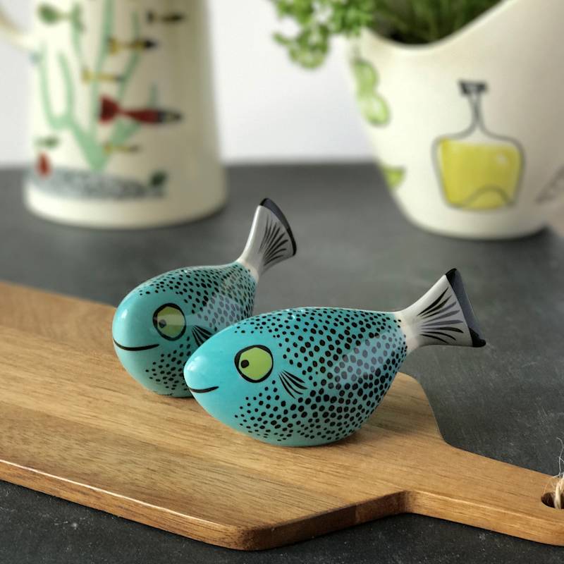 Thumbnail of Blue Fish Salt & Pepper Shakers image