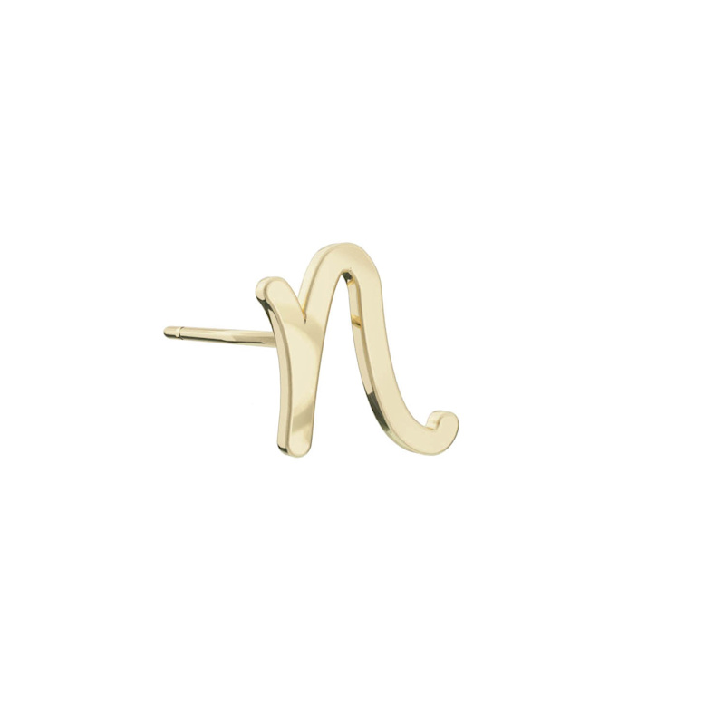 Thumbnail of Alphabet Stud Earring - Gold image