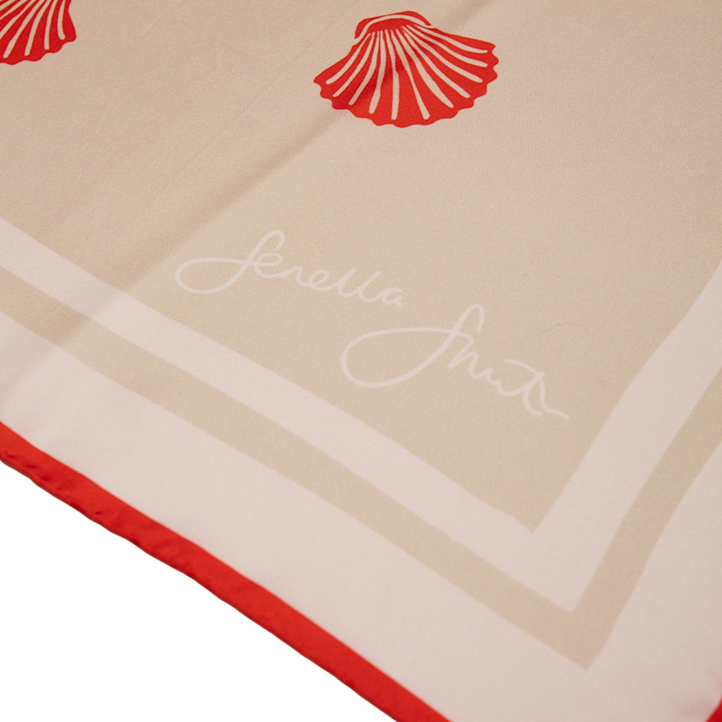 Thumbnail of Lobster & Shell Silk Scarf image
