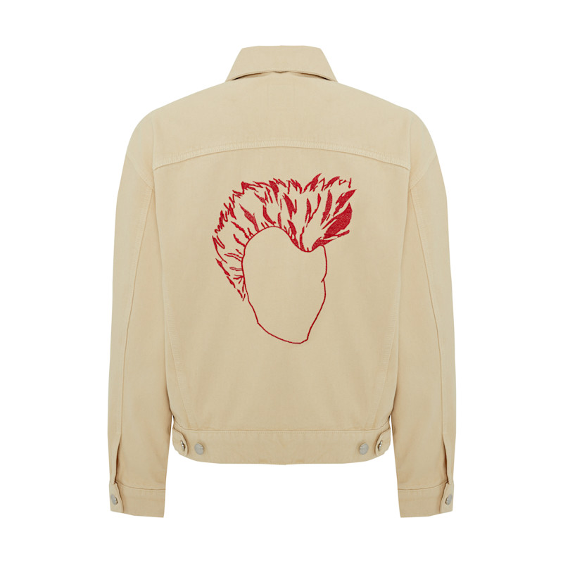 Thumbnail of Logo Denim Jacket - Chino Neutral image
