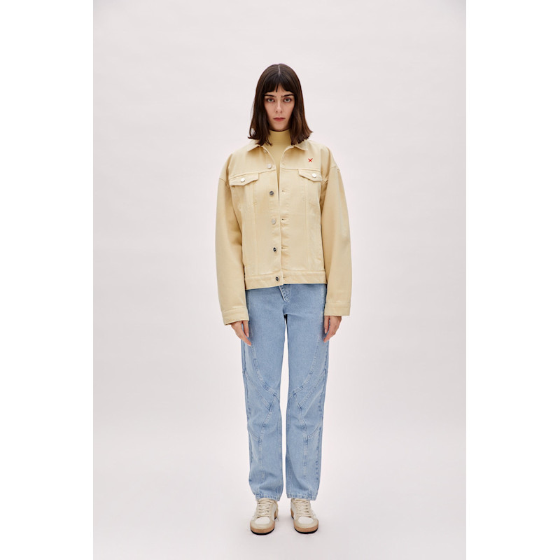 Thumbnail of Logo Denim Jacket - Chino Neutral image