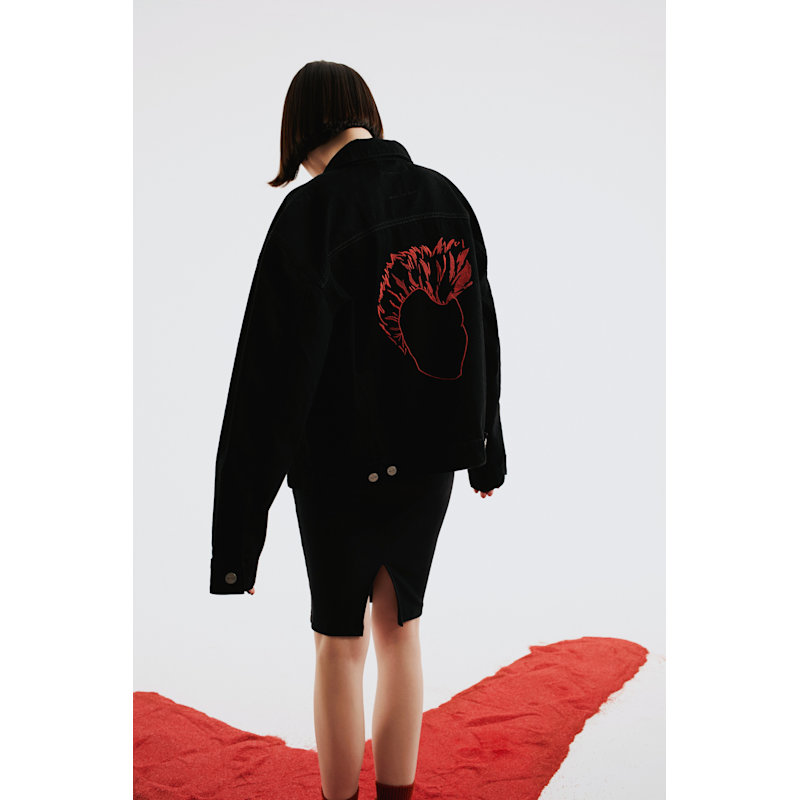 Thumbnail of Logo Denim Jacket Black image