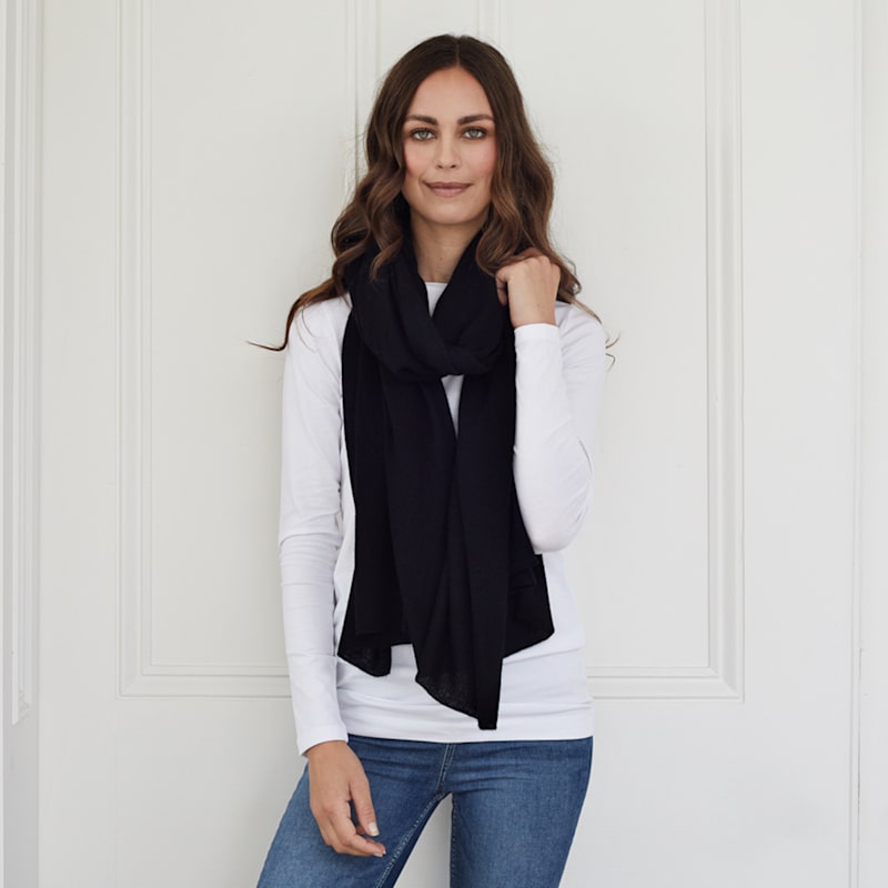 Thumbnail of Lola Black Cashmere Travel Wrap image