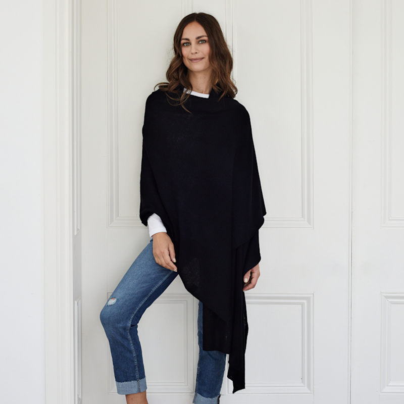 Thumbnail of Lola Black Cashmere Travel Wrap image