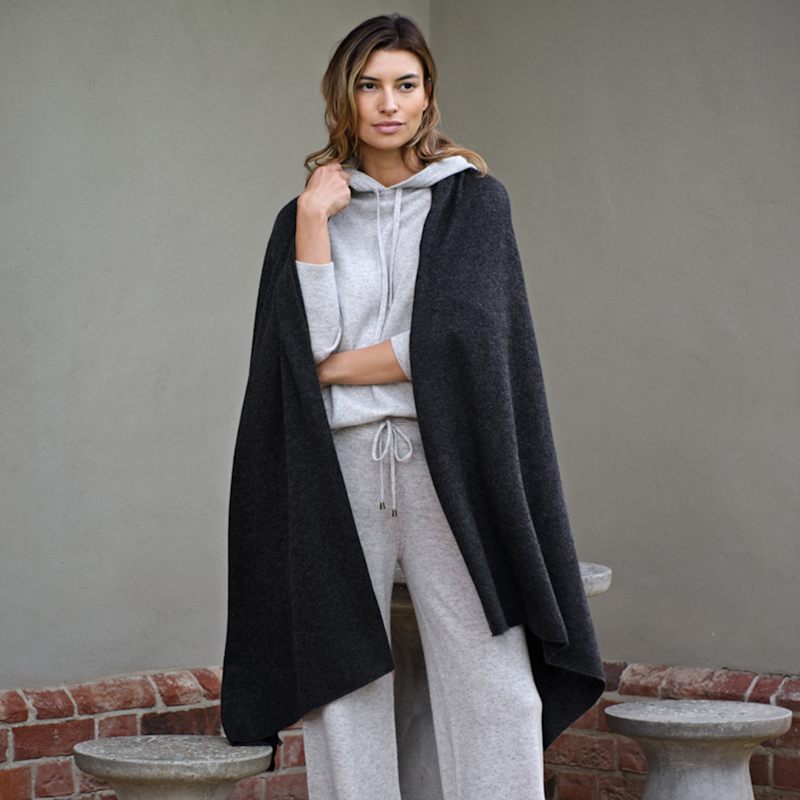 Thumbnail of Lola Charcoal Cashmere Travel Wrap image
