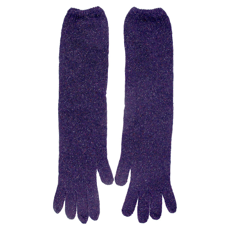 Thumbnail of Long Relaxed-Fit Knit Gloves - Purple image