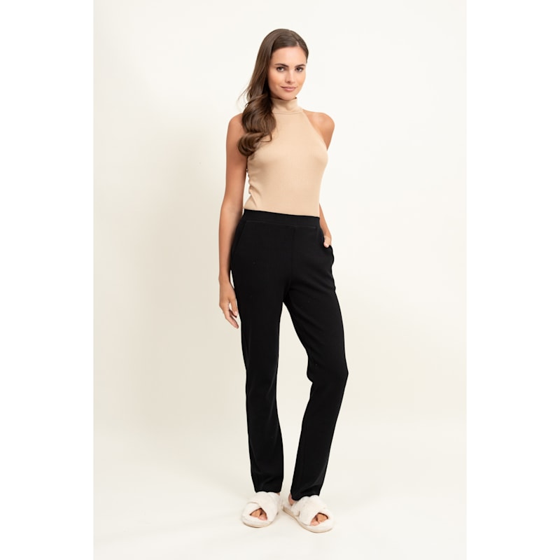 Thumbnail of Ribbed Viscose Halterneck Top - Camel image