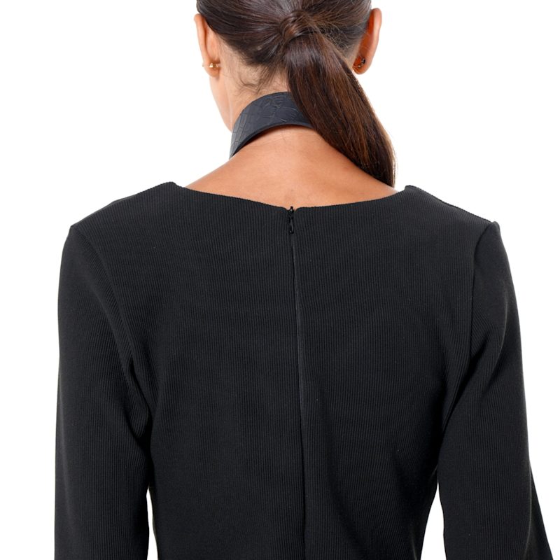 Thumbnail of Long Sleeve Sheath Dress In Black image