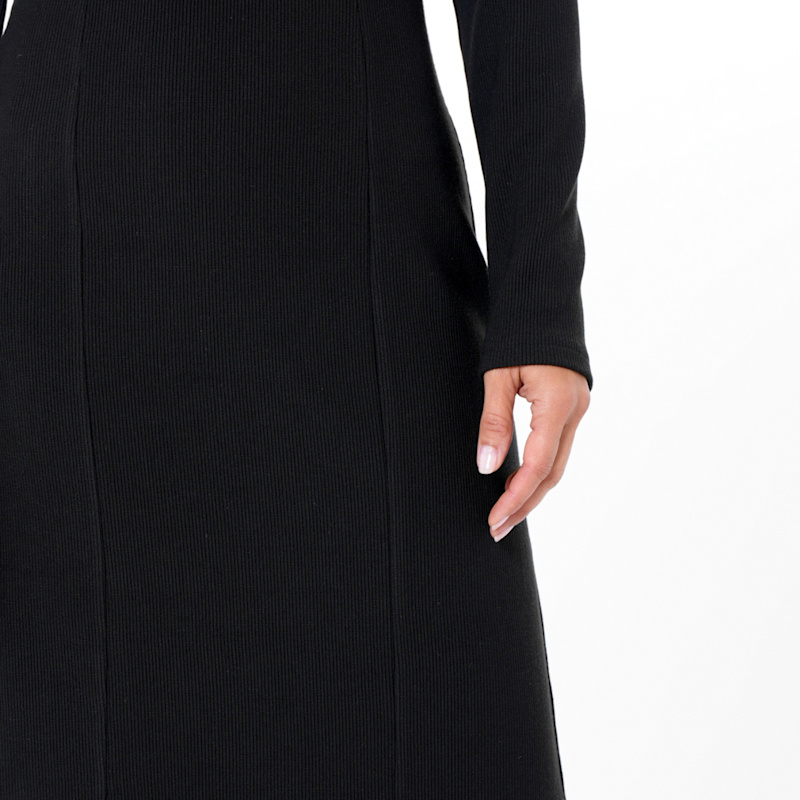 Thumbnail of Long Sleeve Sheath Dress In Black image