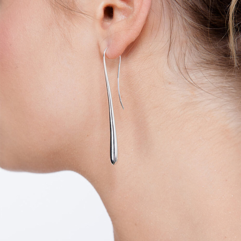 Thumbnail of Long Solid Drop Earrings image