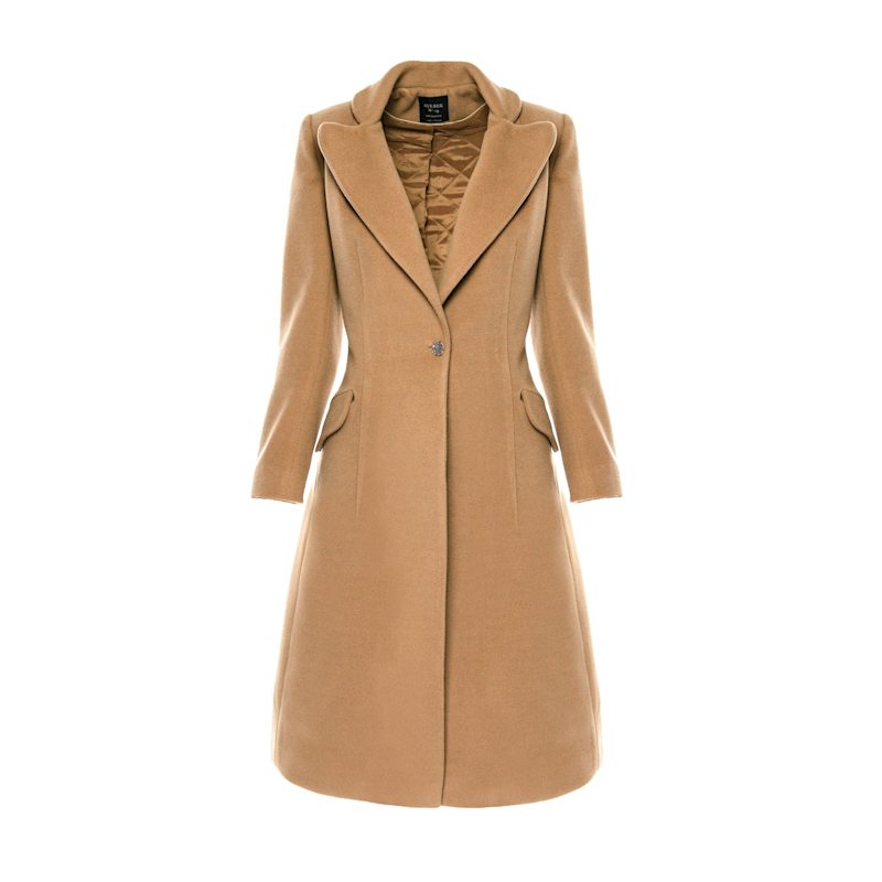 Long Wool Blend Coat - Camel | AVENUE N°29 | Wolf & Badger