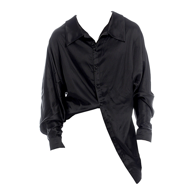 Maison Bogomil Loose Silhouette Men Shirt - Black