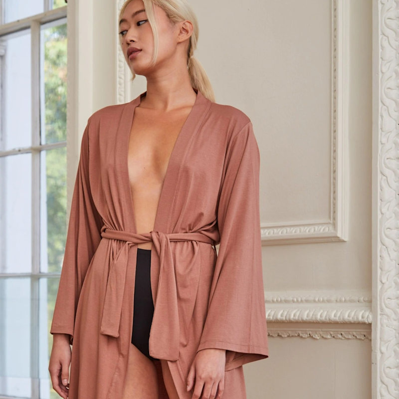 Thumbnail of Lorna Lounge Kimono - Brown image