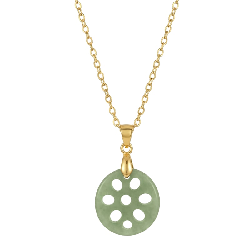 Thumbnail of Lotus Root Jade Pendant Necklace image