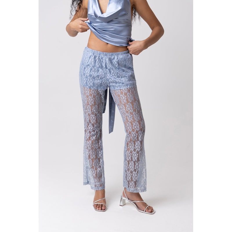 Thumbnail of Louella Blue Lace Trousers image