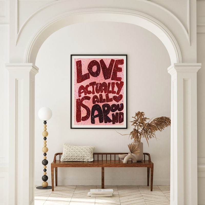 Love Actually Is All Around: Large Abstract Print | Jessica Slack