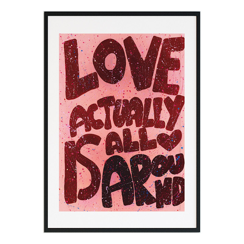 Love Actually Is All Around: Large Abstract Print | Jessica Slack