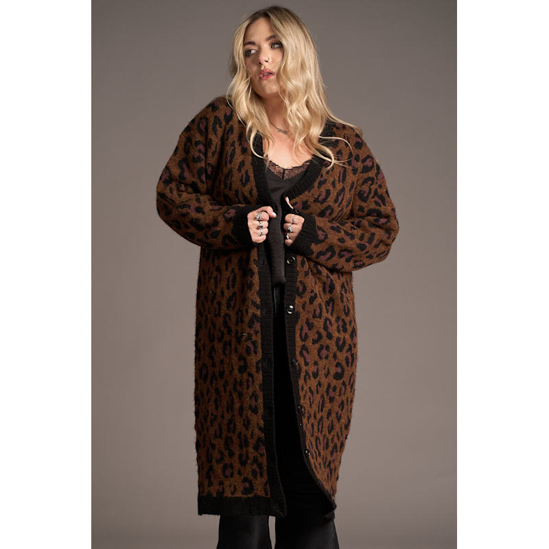 Thumbnail of Love Bites Leopard Knit Cardigan image