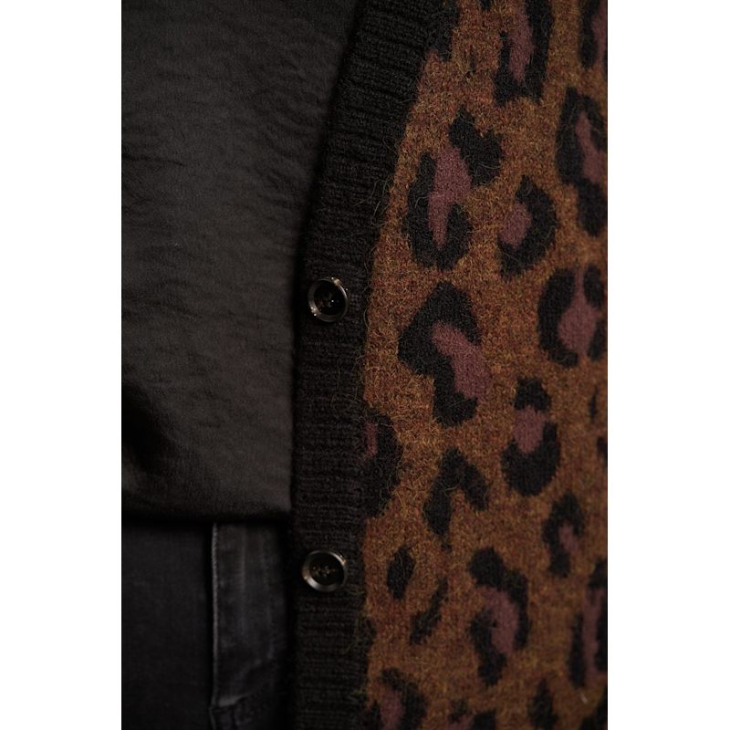 Thumbnail of Love Bites Leopard Knit Cardigan image