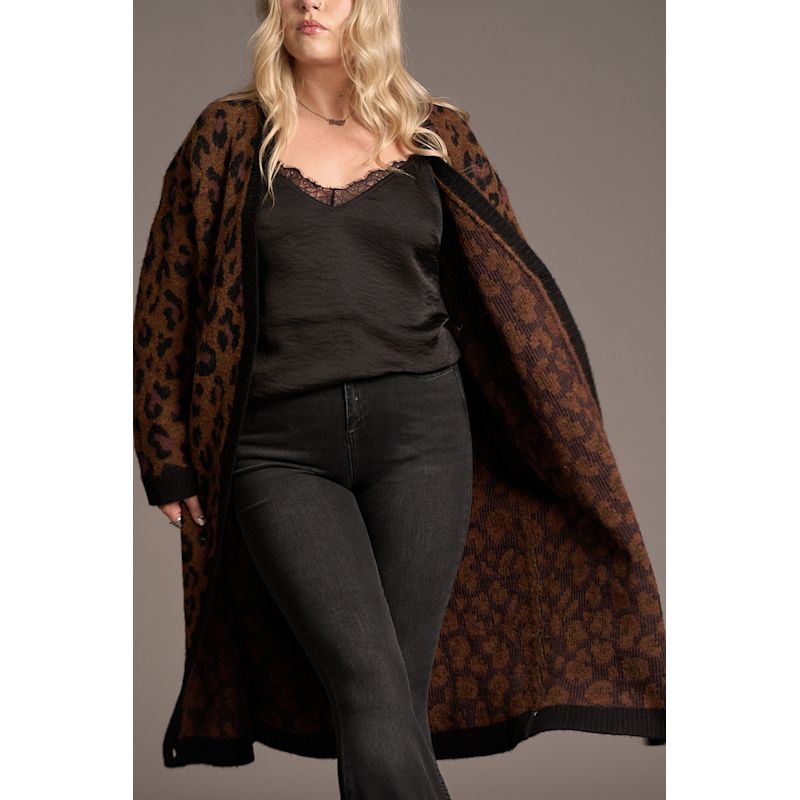 Thumbnail of Love Bites Leopard Knit Cardigan image