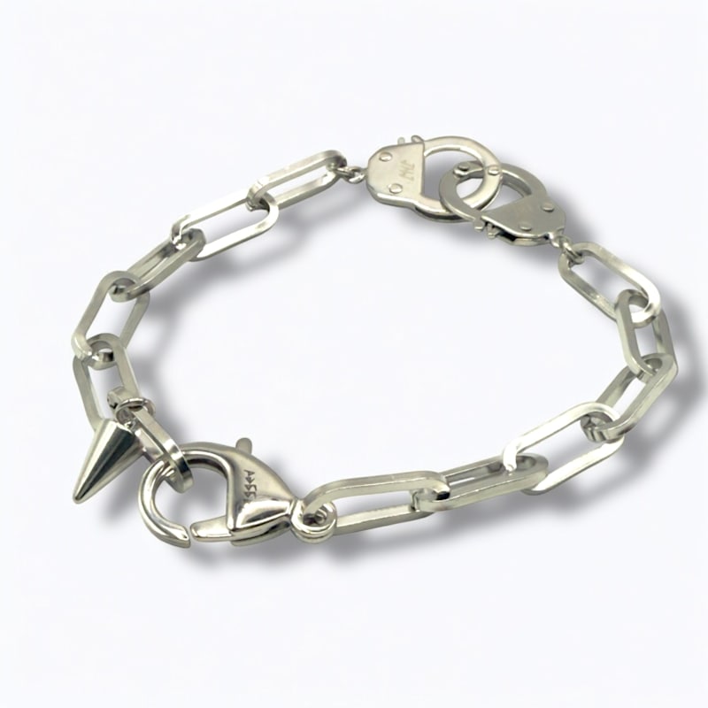 Thumbnail of Love Bond Handcuff Anklet Silver image