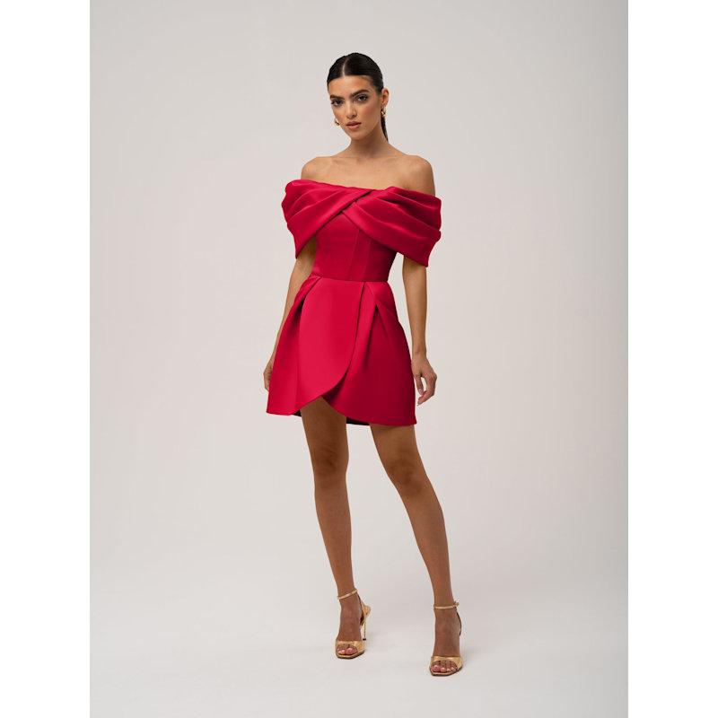 open lace back dress Lauren Open Heart Mini Dress main image 0