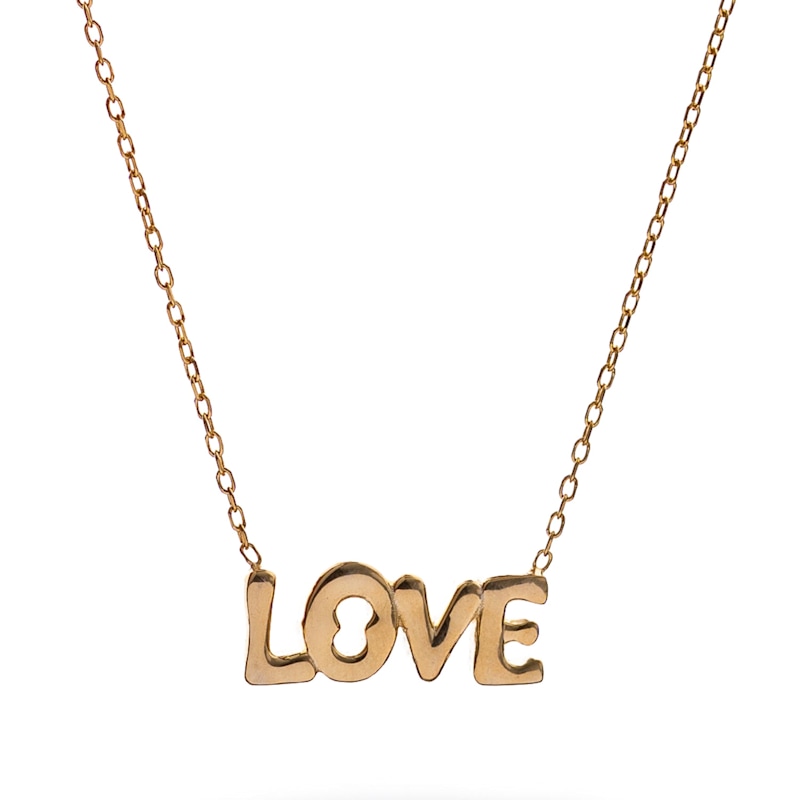 Thumbnail of Love Letter Gold Necklace - Gold image