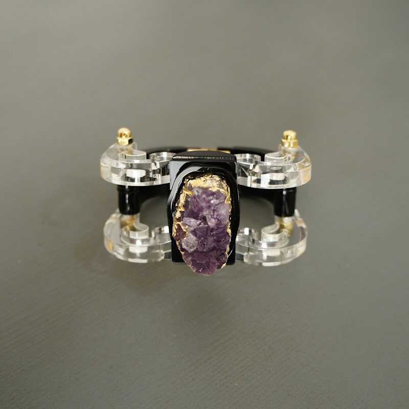 Thumbnail of Handmade Acrylic Bracelet Black image