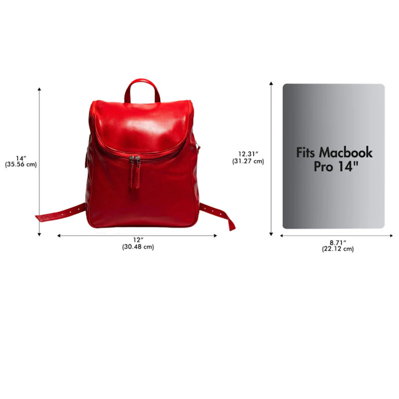 Thumbnail of Vintage Handmade Leather Backpack - Kelly image