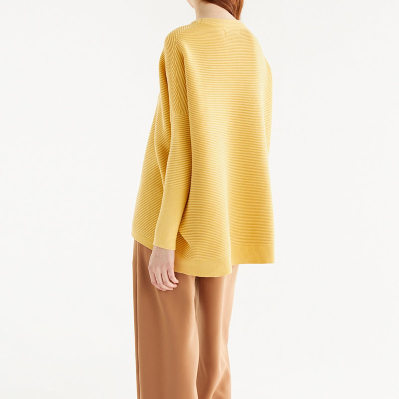 Thumbnail of Paisie Ribbed Jumper In Yellow image