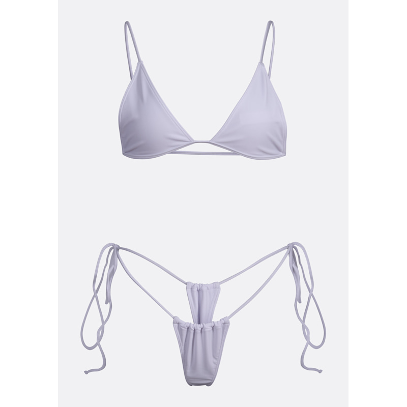 Thumbnail of Sanctuary Tassel Thong Bikini Bottom - Sunblock White image