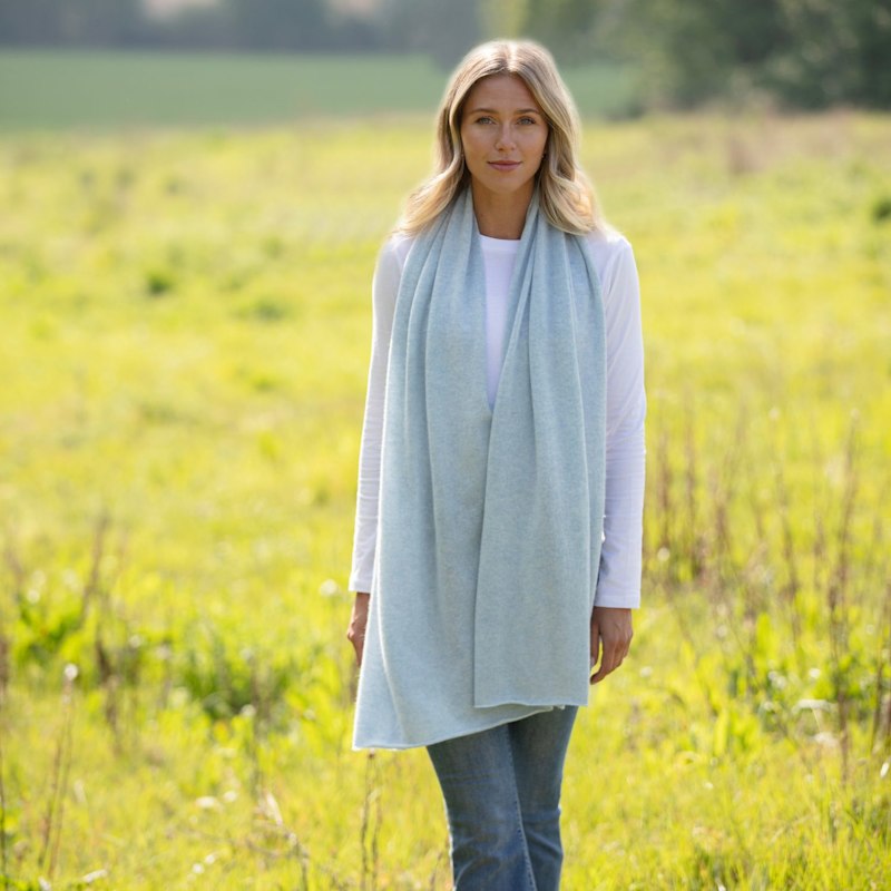 Thumbnail of Lucy Blue Multi Way Cashmere Wrap image