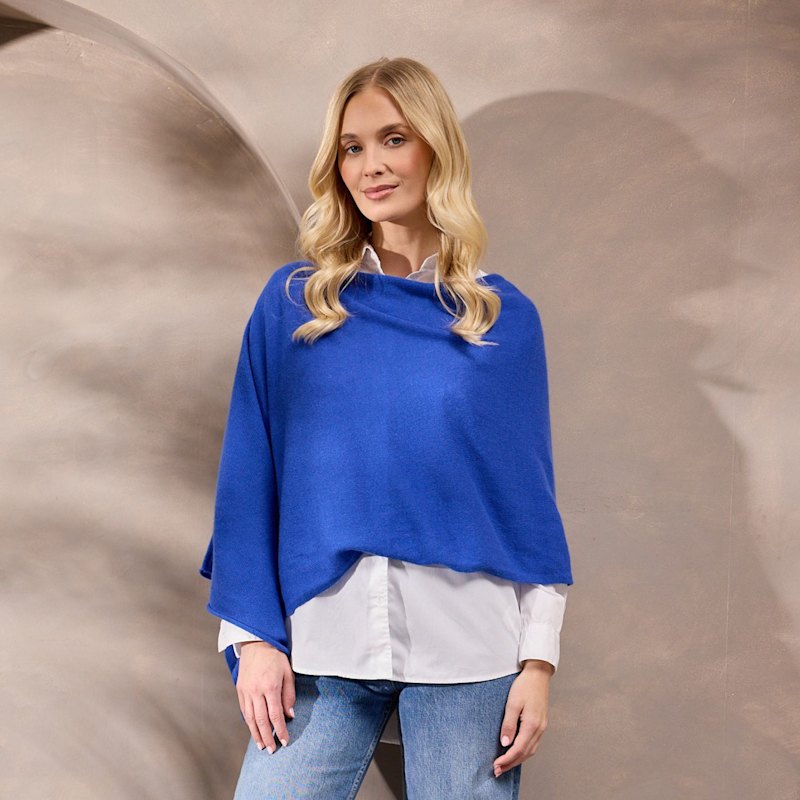 Thumbnail of Lucy Cobalt Multi Way Cashmere Wrap image