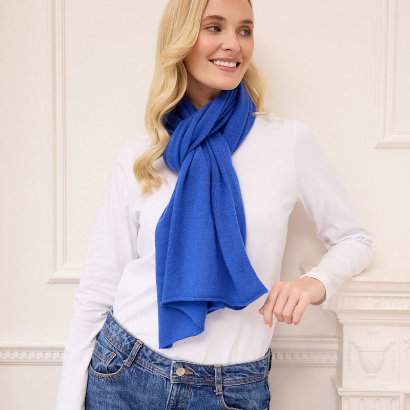 Thumbnail of Lucy Cobalt Multi Way Cashmere Wrap image