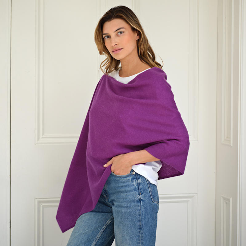 Thumbnail of Lucy Purple Multi Way Cashmere Wrap image
