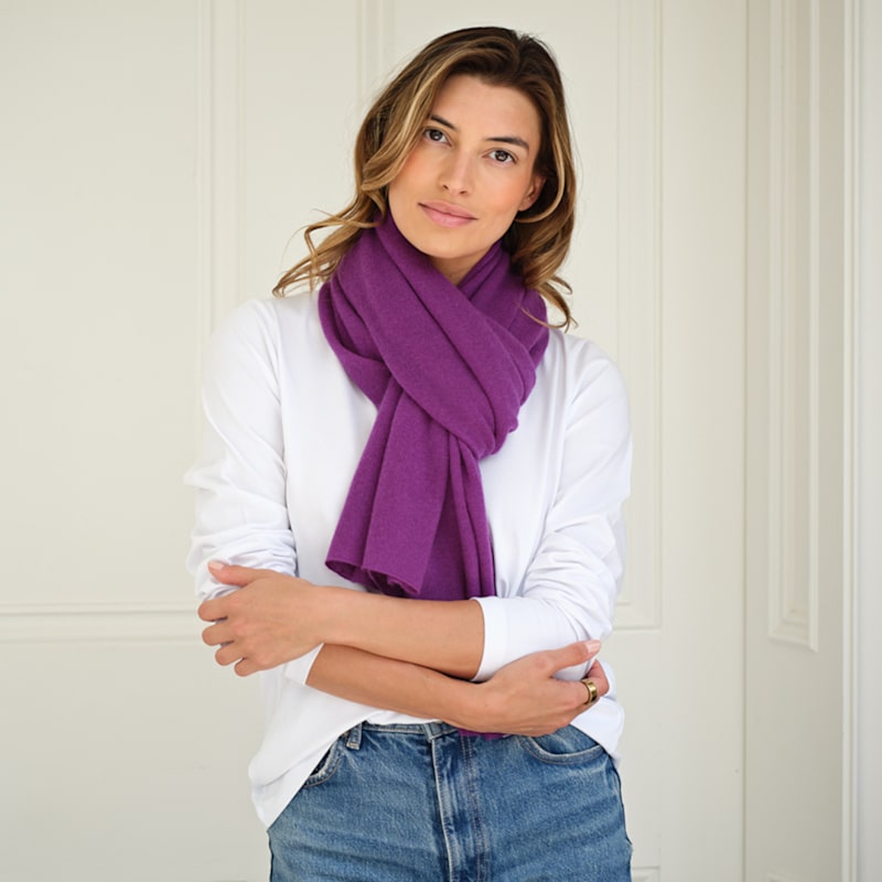 Thumbnail of Lucy Purple Multi Way Cashmere Wrap image