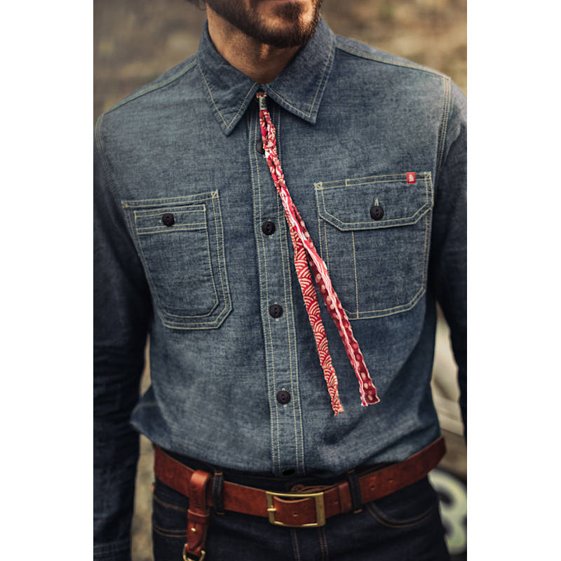 Thumbnail of Luke Shirt Dark Chambray image