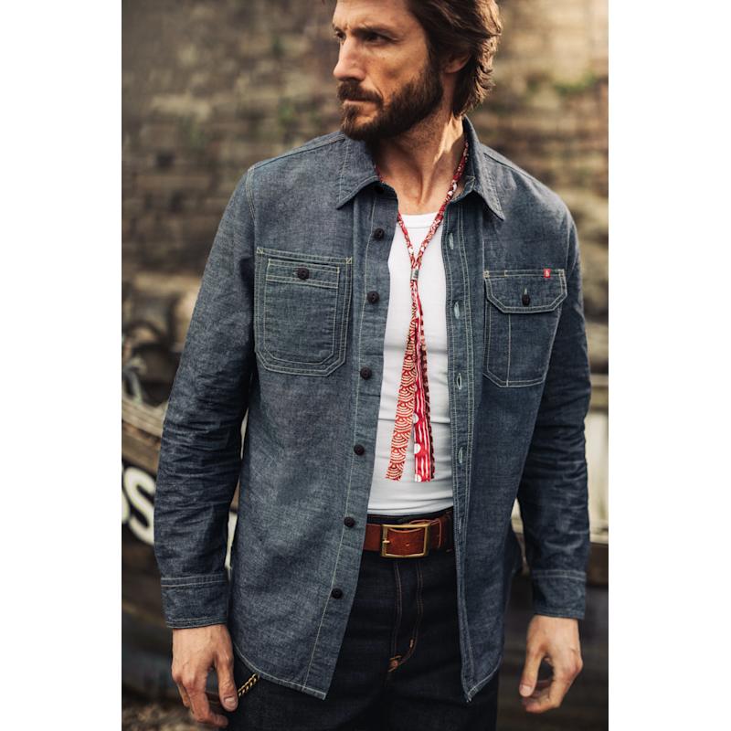 Thumbnail of Luke Shirt Dark Chambray image