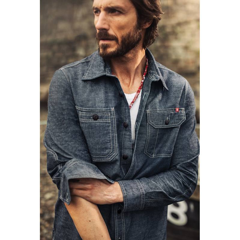 Thumbnail of Luke Shirt Dark Chambray image