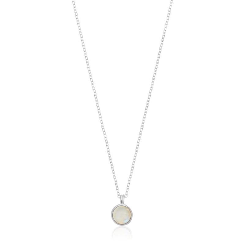 Lulea Moonstone & Sterling Silver Pendant Necklace | Auree Jewelry ...