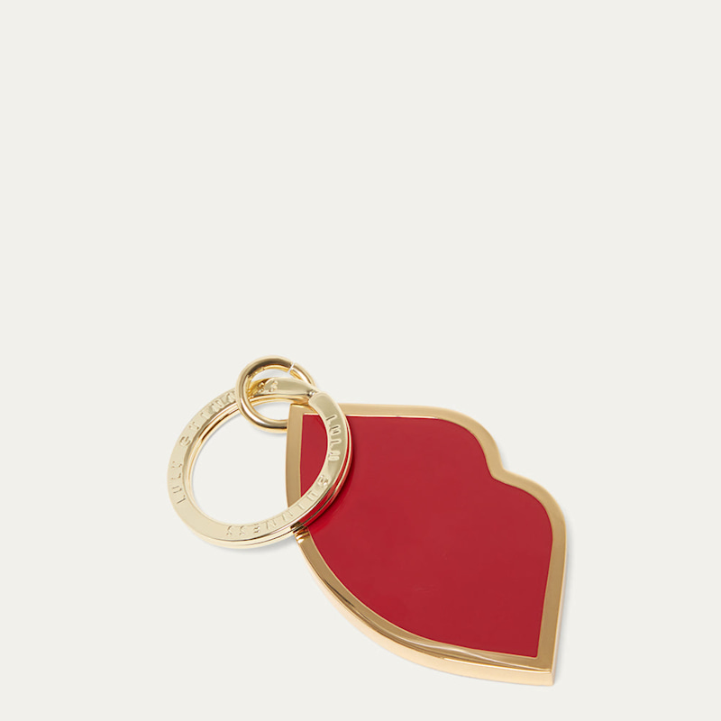 Thumbnail of Lulu Red Enamel Lips Keyring image