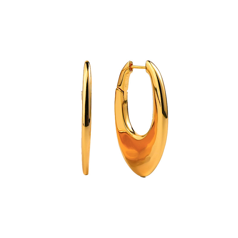 GAGAN hoop ゴールド 18kgp Lume Hoops Gold | Zynnia Collective | Wolf & Badger