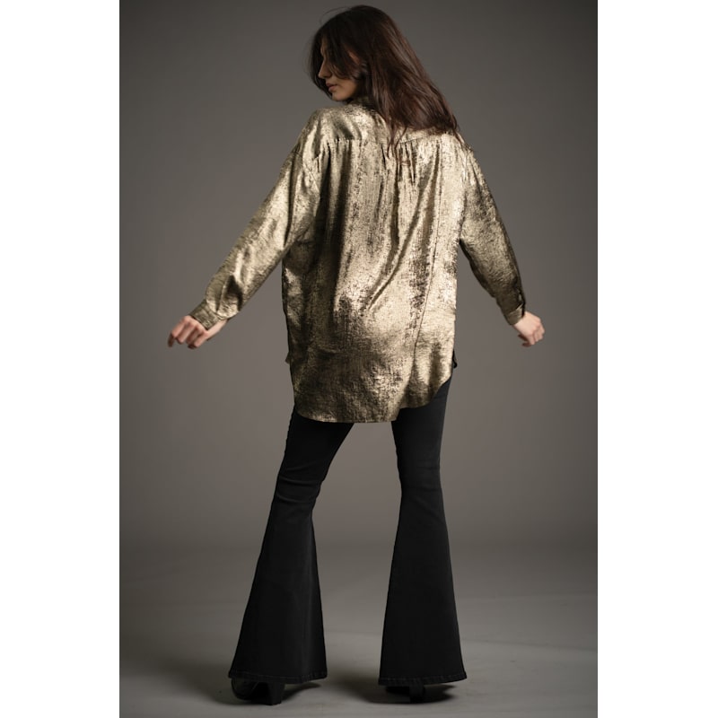 Thumbnail of Luna Gold Metallic Shirt image