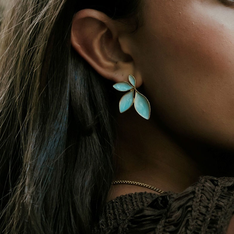 Thumbnail of Lunara Earrings - Powder Blue image