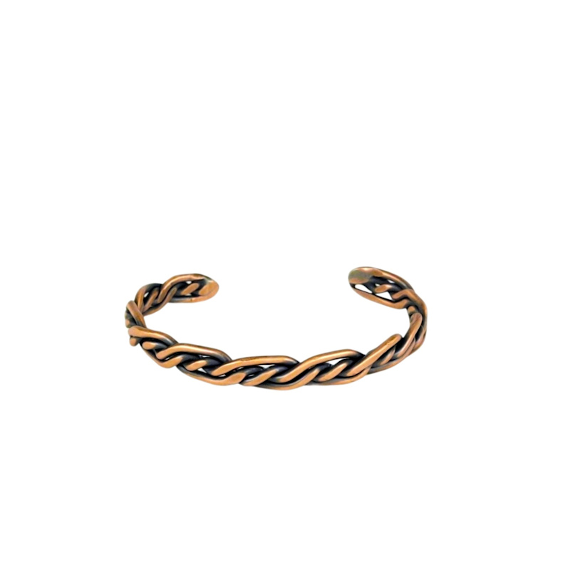Thumbnail of Twisted Copper Cuff Bracelet image