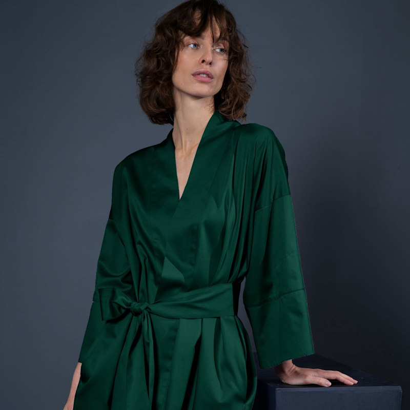 cotton dressing gown for women John Lewis Luxury Organic Cotton Blend Towelling Dressing Gown, Blue