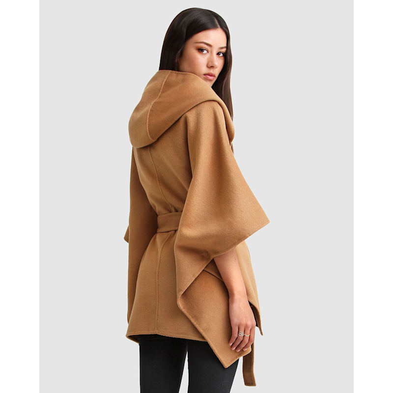 Thumbnail of Jackson Landing Wool Blend Cape Coat - Dark Camel image