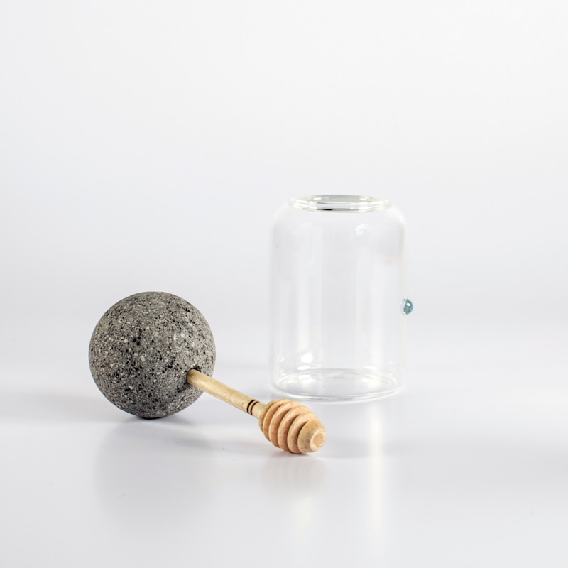 Thumbnail of Honey Pot Container - White Marble image